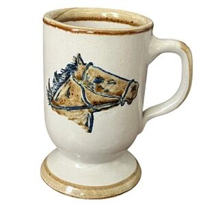 Louisville Stoneware Horse Head Pedestal Mug